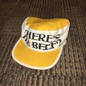 Vintage Wendy’s “WHERE’S THE BEEF?” Cap